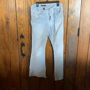 Washout grey boot cut corduroy